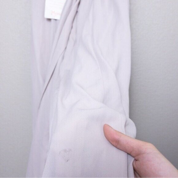 NWT Show Me Your Mumu Lauren Tie Back Chiffon Maxi Dress S Show Me Ring Crisp - Picture 12 of 16